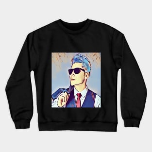 Cabelo, Óculos De Sol anime manga character Crewneck Sweatshirt